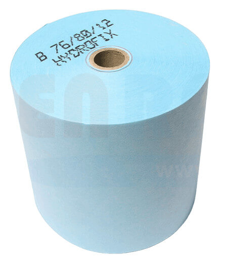 50 Hydrofixrollen 76/80/12 -42m aus waschfestem Papier